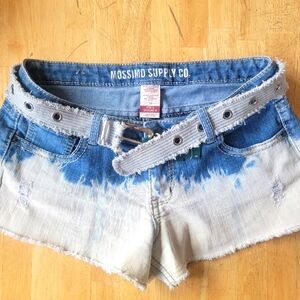 Mossimo Supply Co. Tie Dip Dye Bleach Denim Shorts Size 11